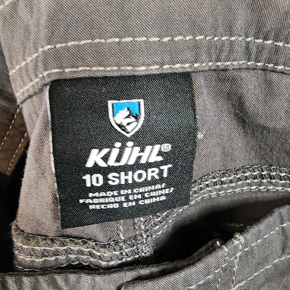 KUHL Pants Womens Size 10 SHORT Gray Cargo Pockets Snap Button Casual Outdoor - Picture 3 of 12